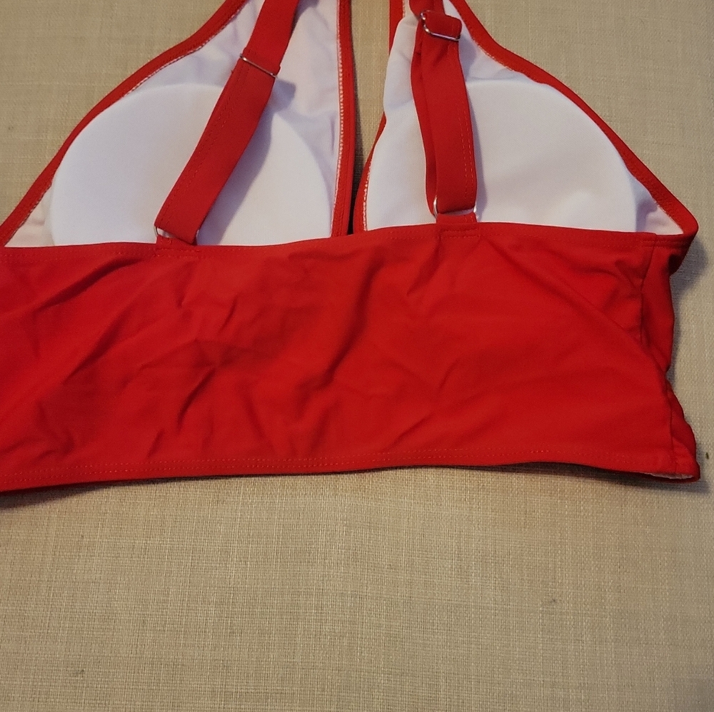 Red Racerback Bikini Top - Picture 4 of 8